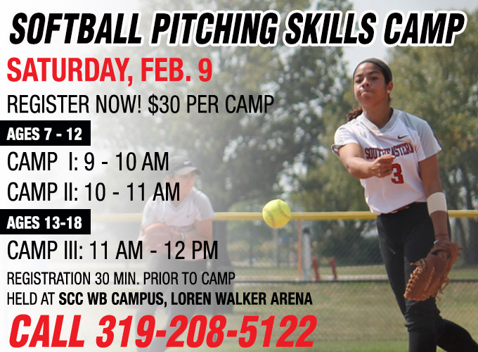 SCC Softball to Host Pitching Camp