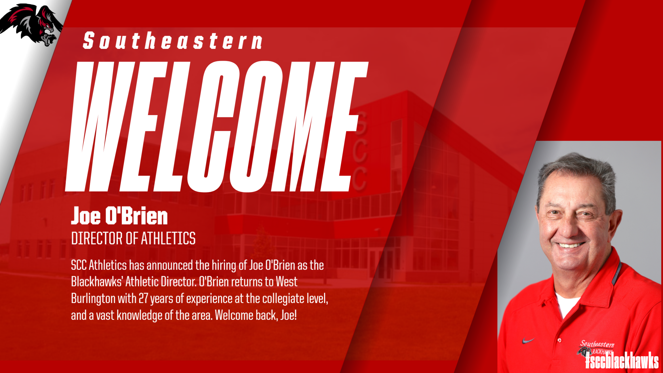 O'BRIEN NAMED SOUTHEASTERN COMMUNITY COLLEGE HEAD ATHLETIC DIRECTOR