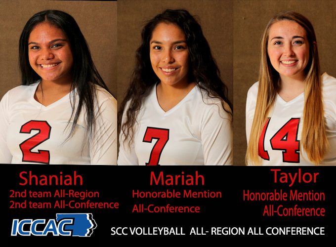 SCC Volleyball Players Earn All-Region All Conference Honors