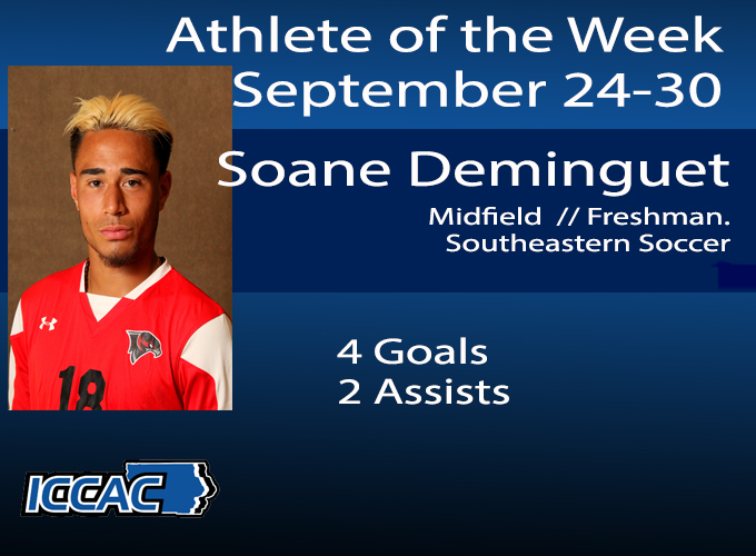 Deminguet Earns ICCAC Athlete of the Week Honors