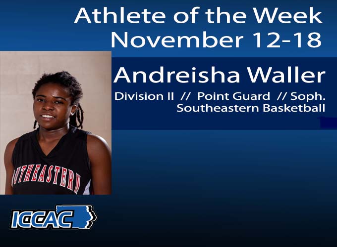 Waller Earns ICCAC Athlete of the Week