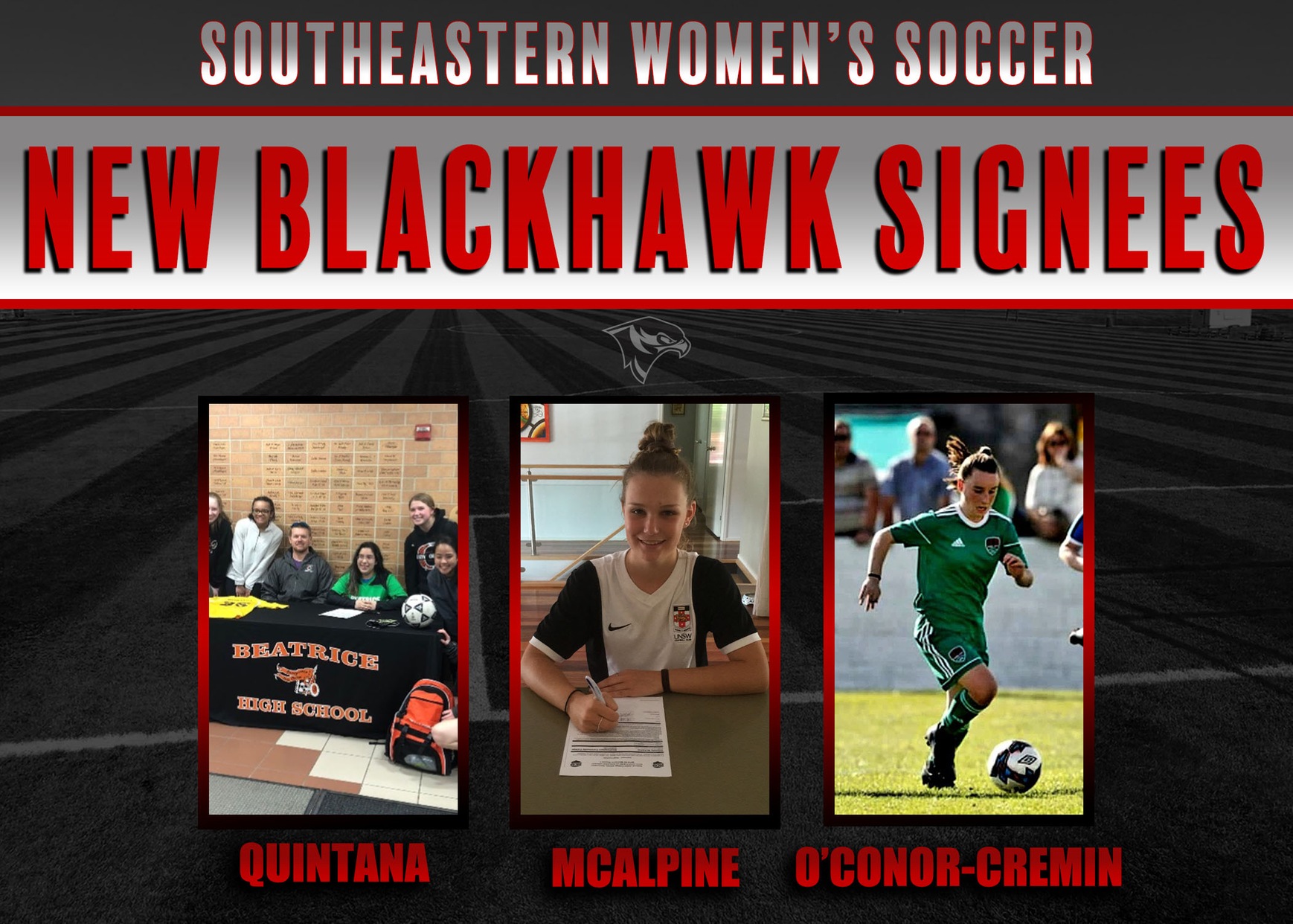 Women's Soccer Inks Players to the 2019-2020 Season