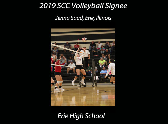 SCC Volleyball Signs Jenna Saad to 2019-2020 Team