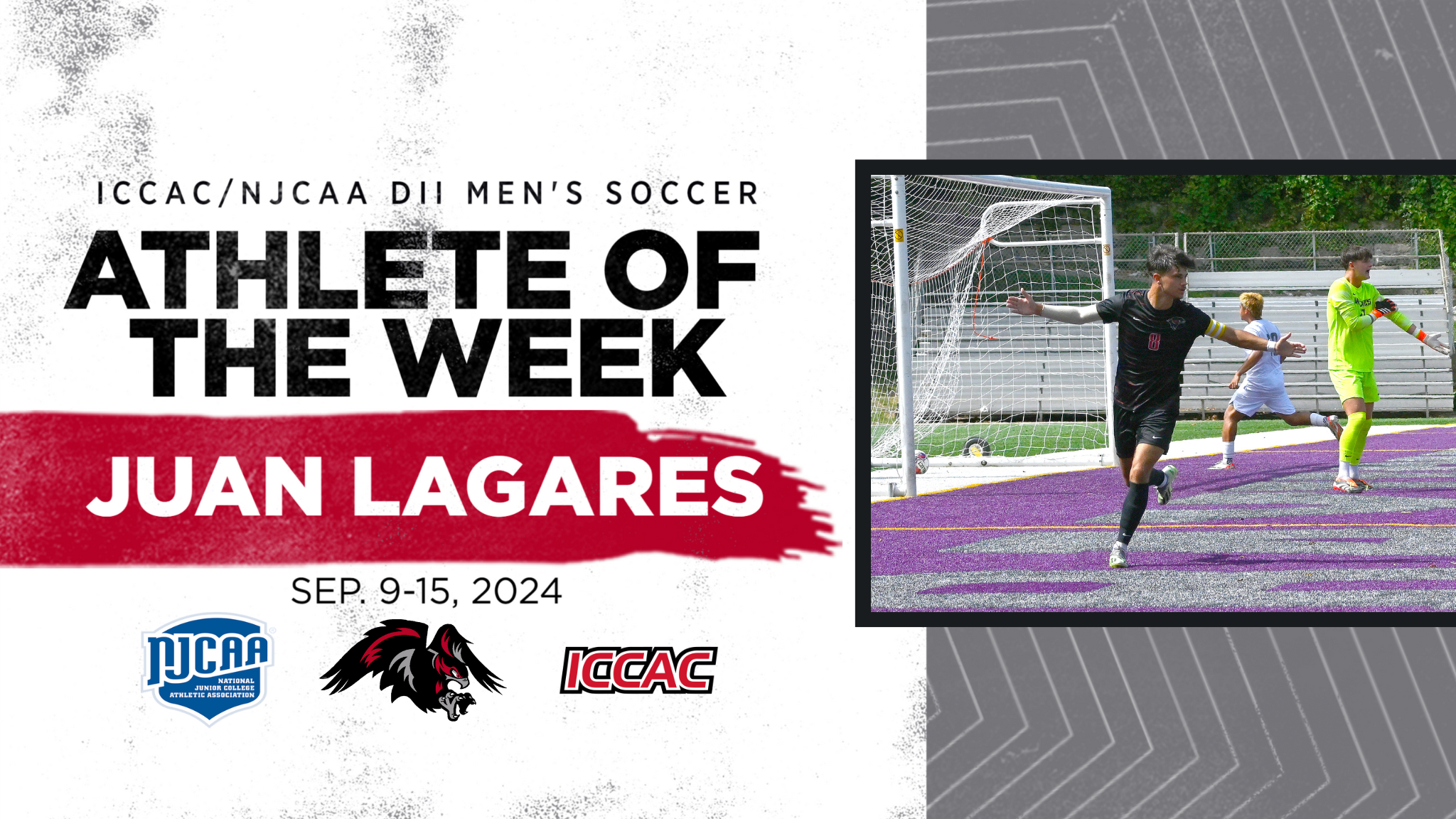 LAGARES EARNS ICCAC, NJCAA ATHLETE OF THE WEEK HONORS